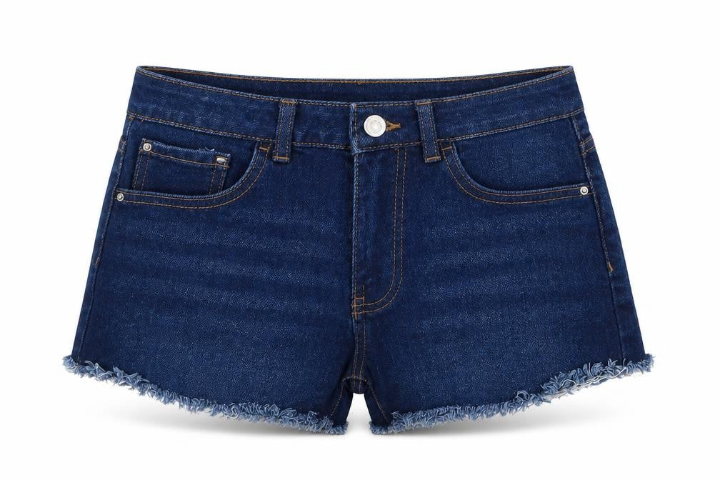 Denim Co Womens Blue  Cotton Hot Pants Shorts Size 8 L3 in Regular Button
