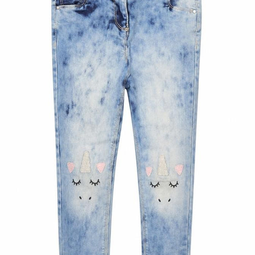 NEXT Mens Blue  Cotton Skinny Jeans Size 9 Months  Regular Button - Unicorn