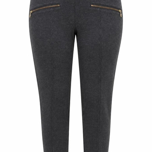 Papaya Womens Grey  Viscose Carrot Trousers Size 10 L24 in Regular