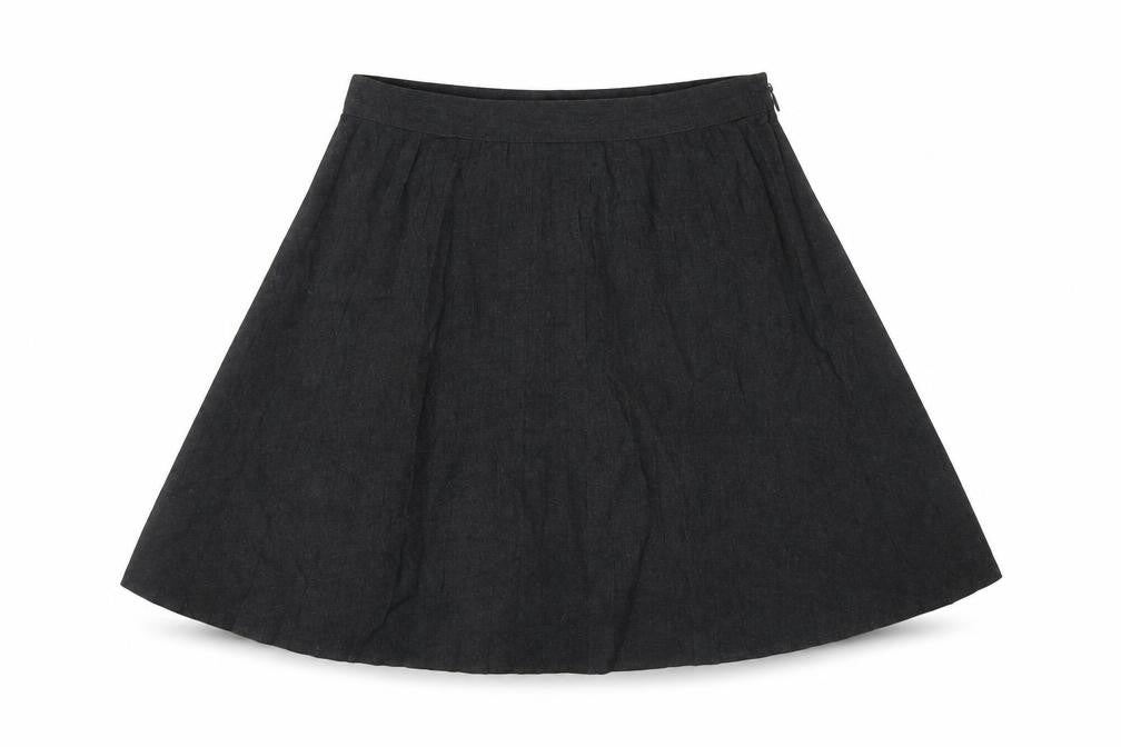 George Girls Grey  Polyester A-Line Skirt Size 9-10 Years  Regular  - pleated, school
