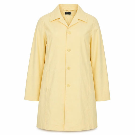 Front view of Sigrid Sport women’s yellow jacket, size UK 6, button