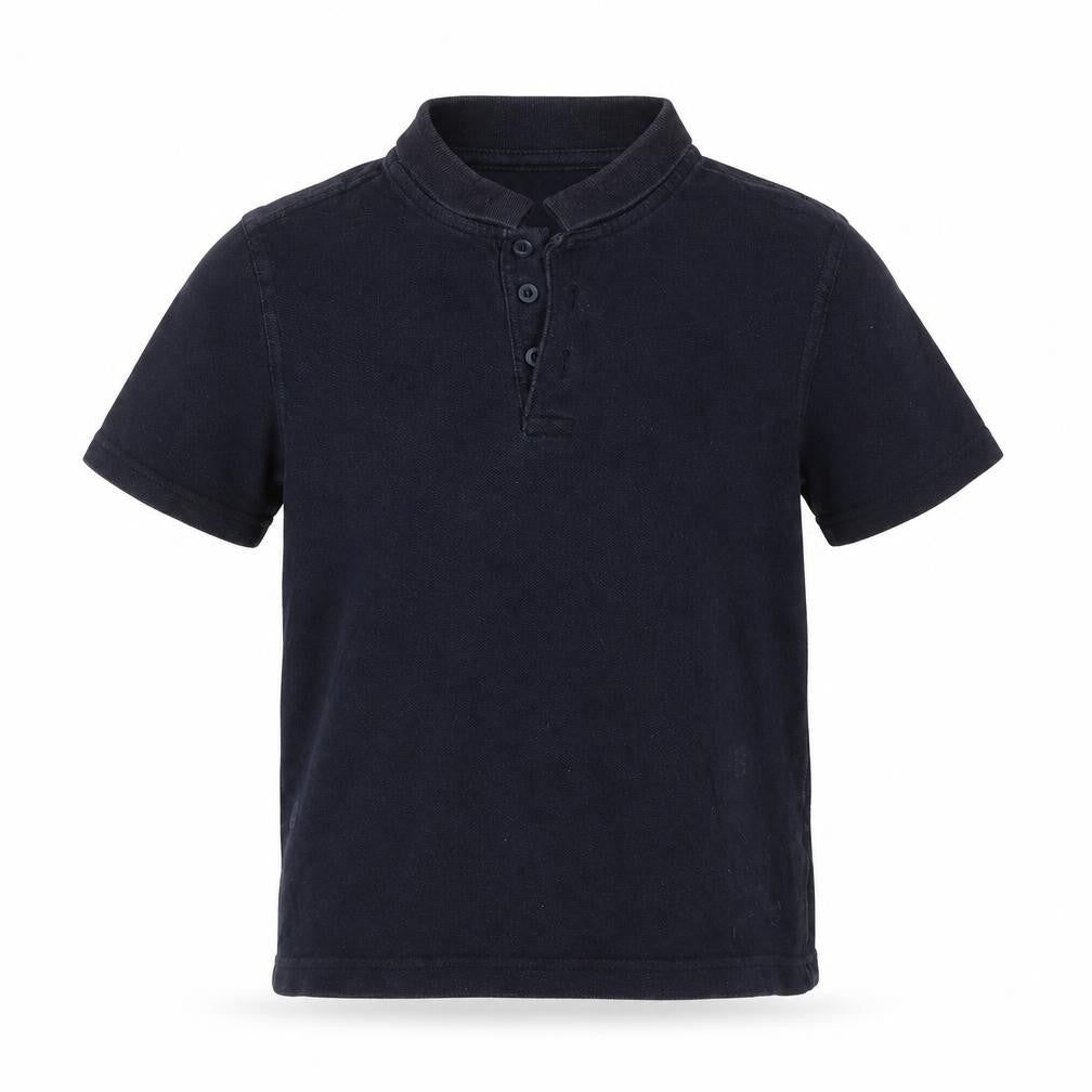 George Boys Blue  Cotton Basic Polo Size 6-7 Years Collared