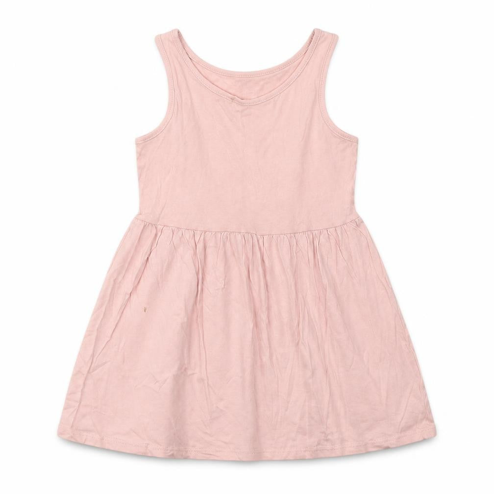 H&M Girls Pink  Cotton A-Line  Size 2-3 Years  Scoop Neck Pullover