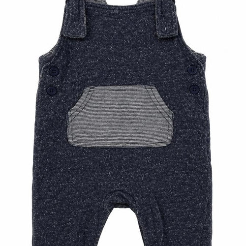 George Boys Blue  Cotton Dungaree One-Piece Size 3-6 Months  Button