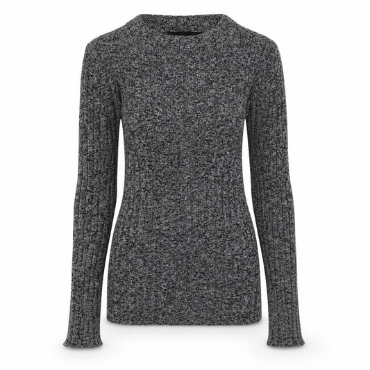 Front view of Primark women’s grey polyester pullover sweatshirt, size UK 8, pullover