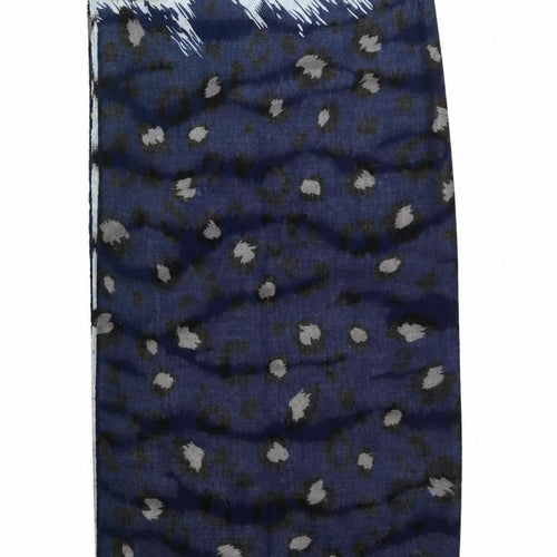 Preworn Womens Blue Animal Print Viscose  Shawl/Wrap