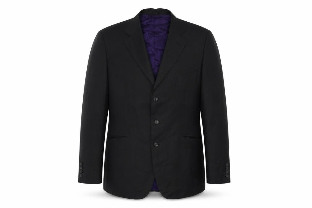 Front view of Marks & Spencer men’s grey wool jacket blazer, size 44