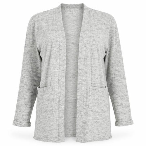 Forever New Womens Grey Collared  Acrylic Cardigan Jumper Size S