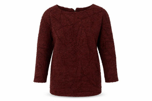 Front view of Next women’s orange polyester pullover sweatshirt, size UK 12, zip