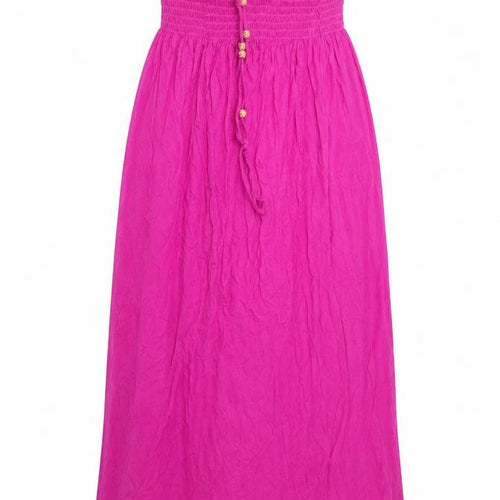 Preworn Womens Pink  Viscose Maxi  Size S  Off the Shoulder