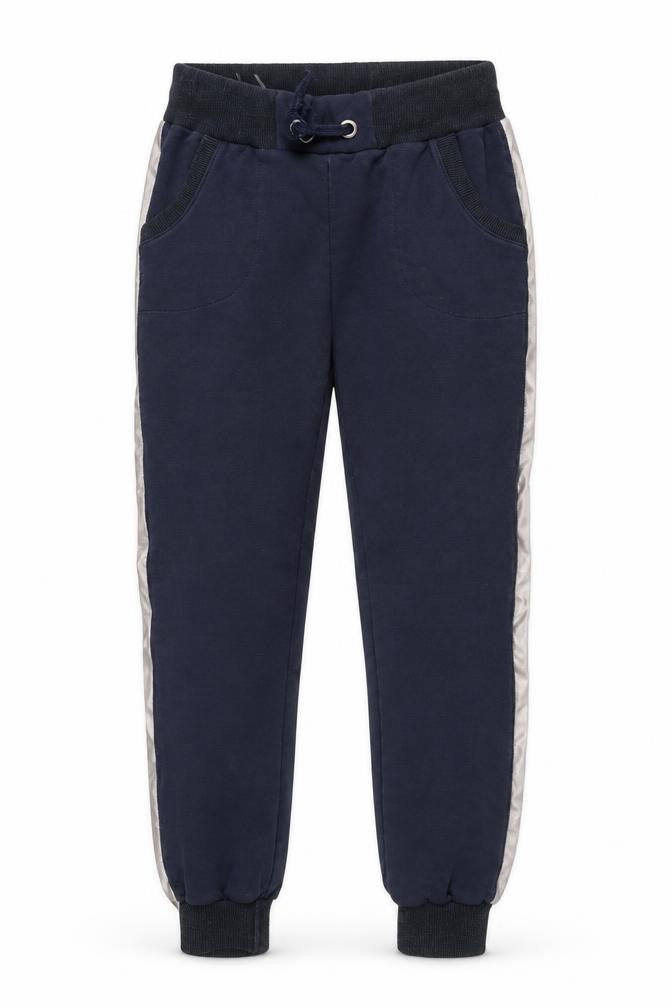 Preworn Boys Blue  Cotton Sweatpants Trousers Size M L25 in Regular Drawstring