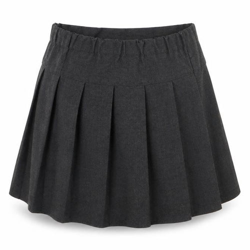F&F Girls Grey  Viscose Pleated Skirt Size 9 Years  Regular