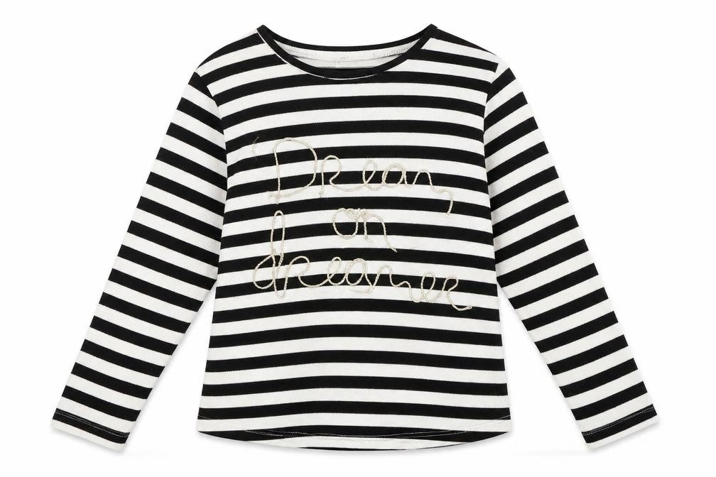 H&M Girls Multicoloured Round Neck Striped Viscose Pullover Jumper Size 7-8 Years