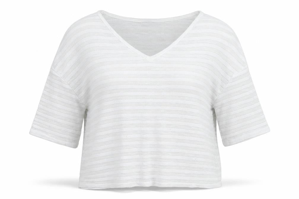 Next Womens White V-Neck  Polyester Pullover Jumper Size 12