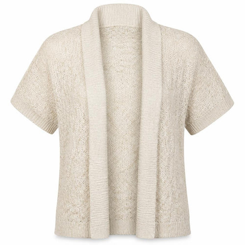 Mexx Womens Beige V-Neck  Acrylic Cardigan Jumper Size L