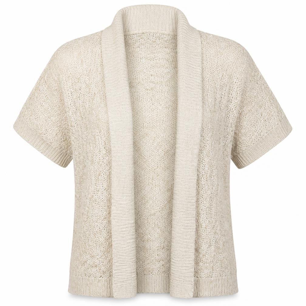 Mexx Womens Beige V-Neck  Acrylic Cardigan Jumper Size L