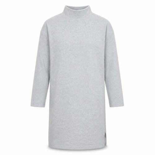 Preworn Womens Grey  Polyester Jumper Dress  Size L  High Neck