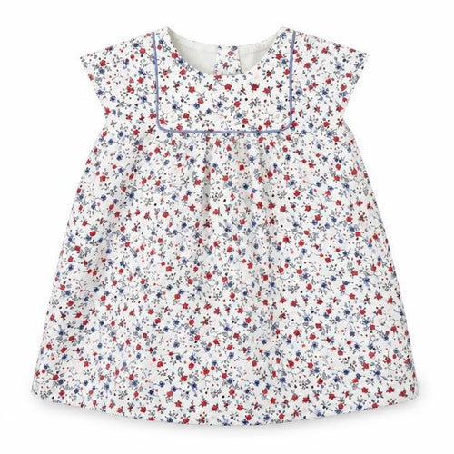 Mothercare Girls Multicoloured Floral Cotton A-Line  Size 9-12 Months  Round Neck