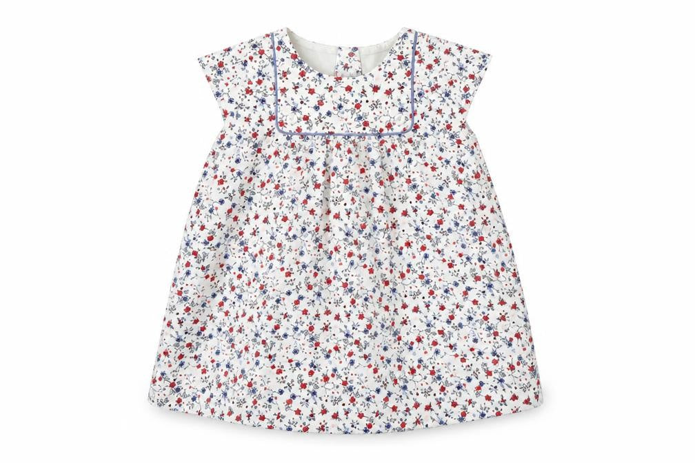 Mothercare Girls Multicoloured Floral Cotton A-Line  Size 9-12 Months  Round Neck