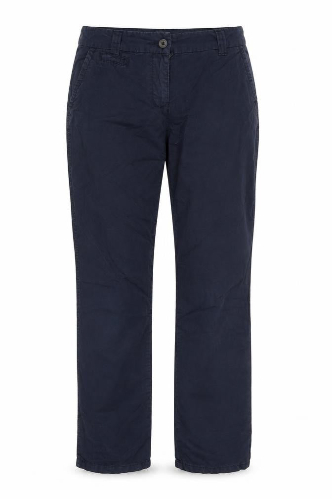 F&F Womens Blue  Cotton Trousers  Size 6 L29 in Regular Zip