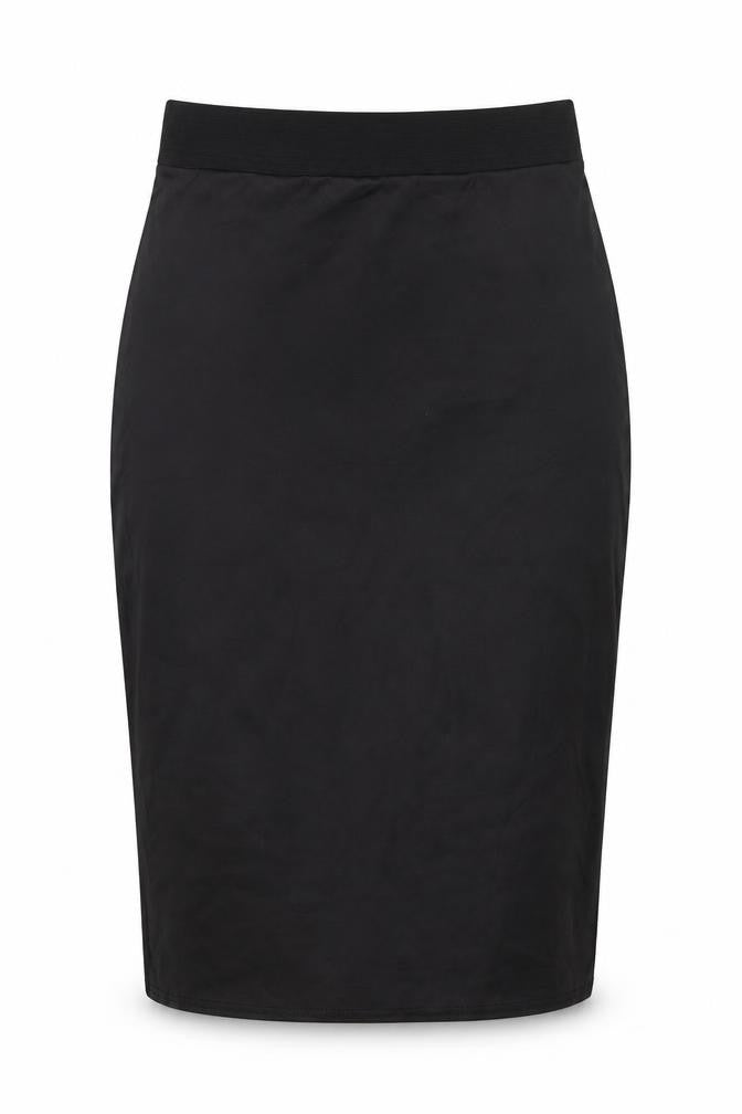 Preworn Womens Black  Polyester Straight & Pencil Skirt Size M