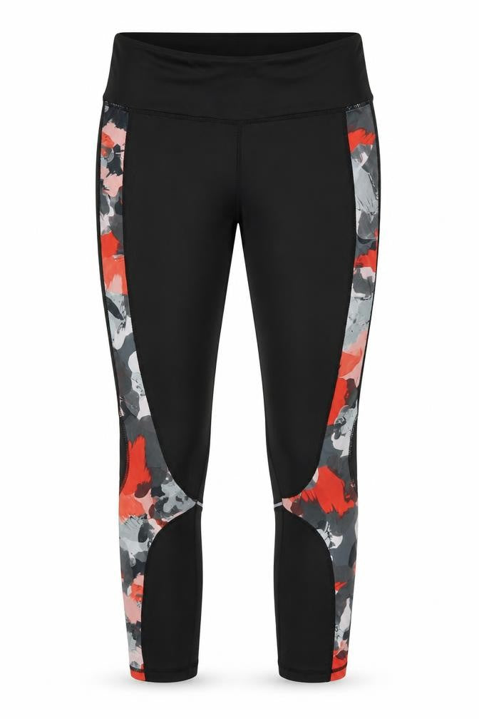 Preworn Womens Multicoloured Geometric Polyester Capri Leggings Size 29 in L26 in Regular
