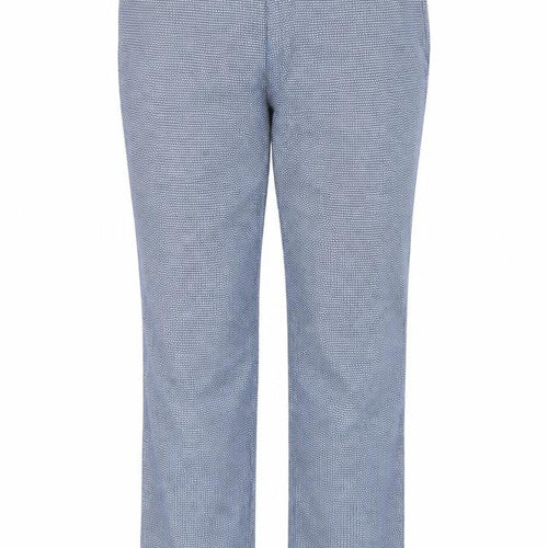 El Ganso Womens Blue Geometric Cotton Trousers  Size 20 L30 in Regular Button