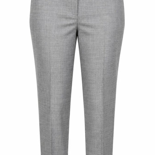 M&S Collection Womens Grey  Polyester Dress Pants Trousers Size 12 L28 in Regular Hook & Eye