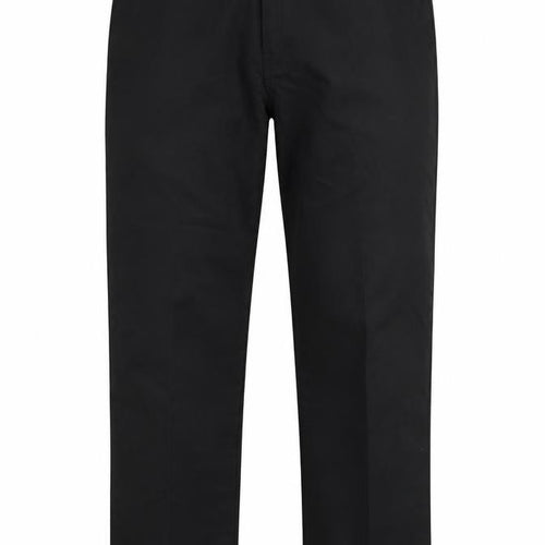 Dunlop Mens Black  Polyester Dress Pants Trousers Size 34 in L27 in Regular Button