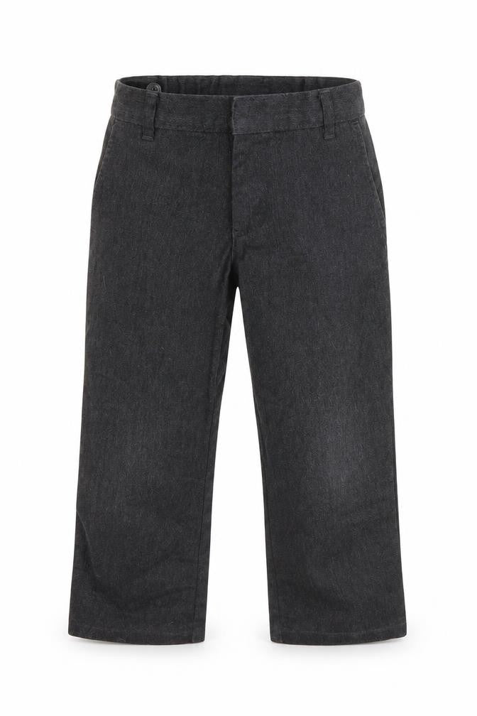 George Boys Grey  Polyester Dress Pants Trousers Size 5-6 Years  Regular Zip