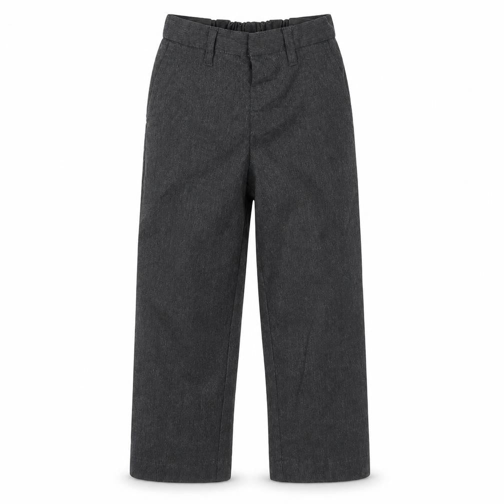 Lily & Dan Boys Grey  Polyester Dress Pants Trousers Size 4-5 Years  Regular