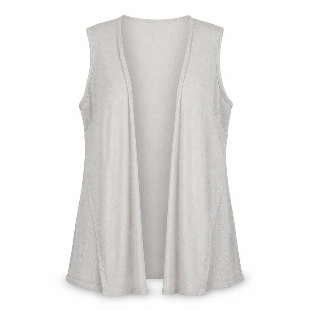 JD Williams Womens White V-Neck  Viscose Cardigan Jumper Size 16