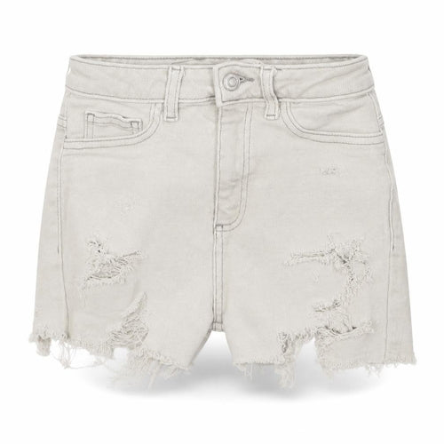 New Look Womens Grey  Cotton Hot Pants Shorts Size 8  Regular Zip