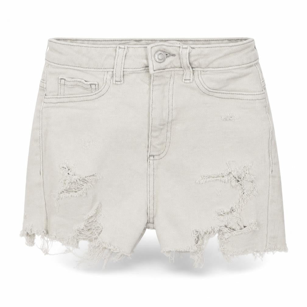 New Look Womens Grey  Cotton Hot Pants Shorts Size 8  Regular Zip