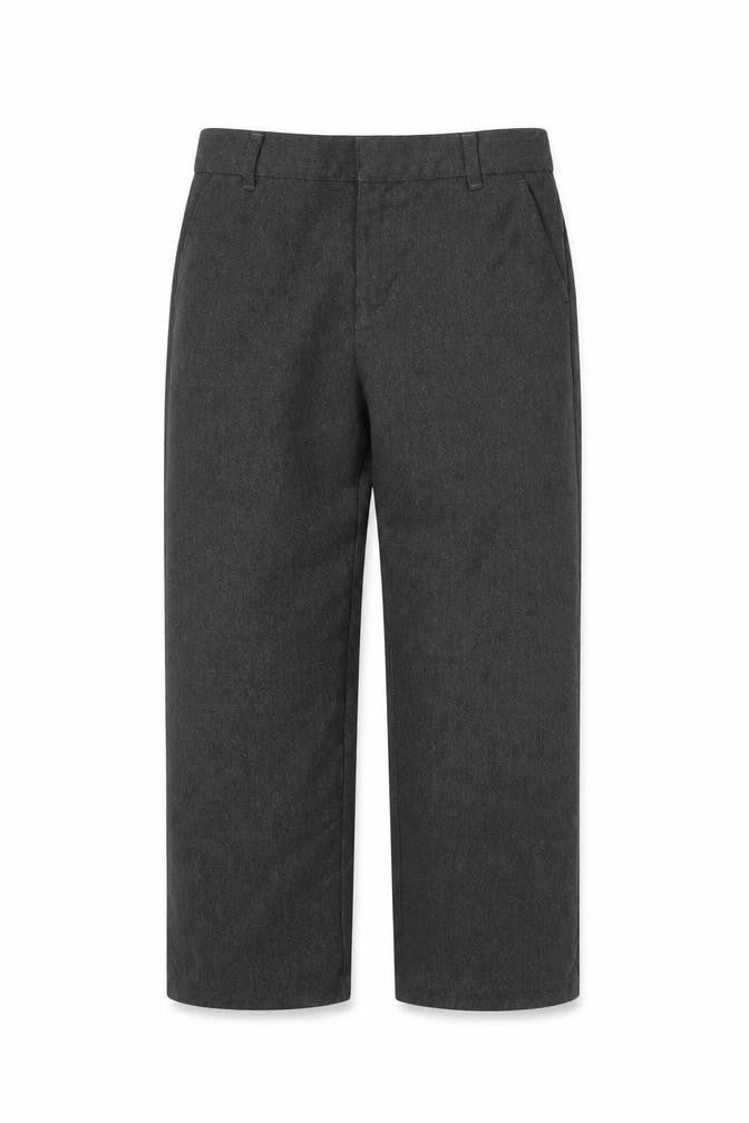 F&F Boys Grey  Viscose Capri Trousers Size 7 Years L21 in Regular Zip