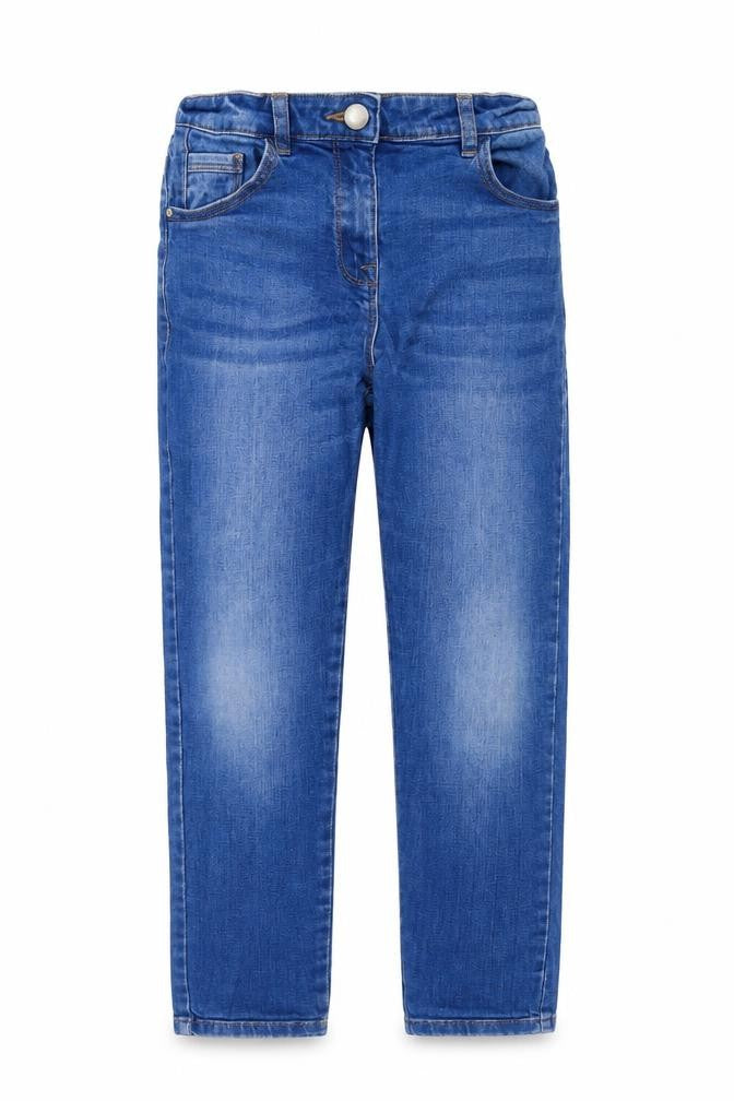 NEXT Girls Blue  Cotton Straight Jeans Size 9 Months  Regular Zip