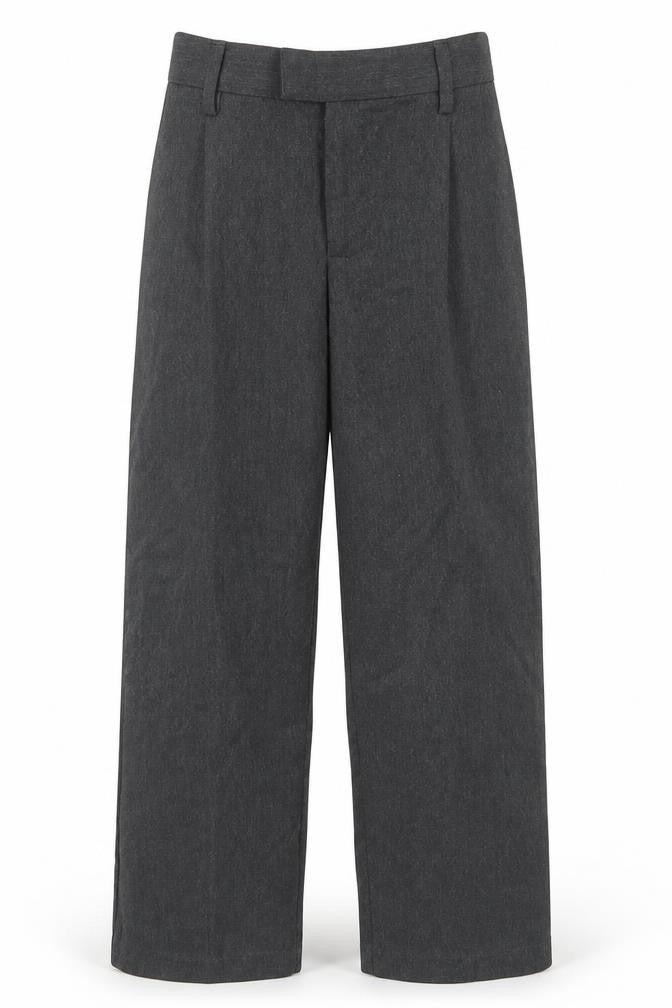 Marks and Spencer Boys Grey  Polyester Dress Pants Trousers Size 6-7 Years  Regular Hook & Eye