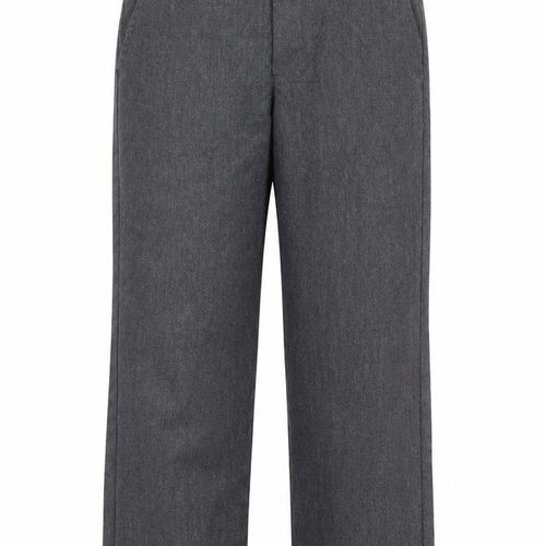 George Boys Grey  Polyester Dress Pants Trousers Size 5-6 Years  Regular Hook & Eye