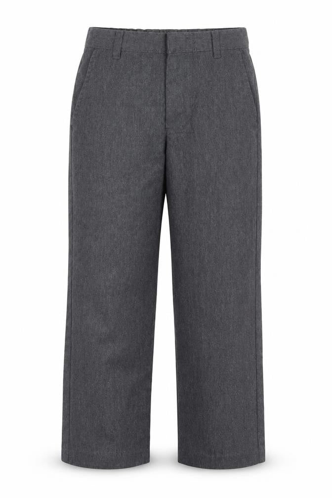 George Boys Grey  Polyester Dress Pants Trousers Size 5-6 Years  Regular Hook & Eye