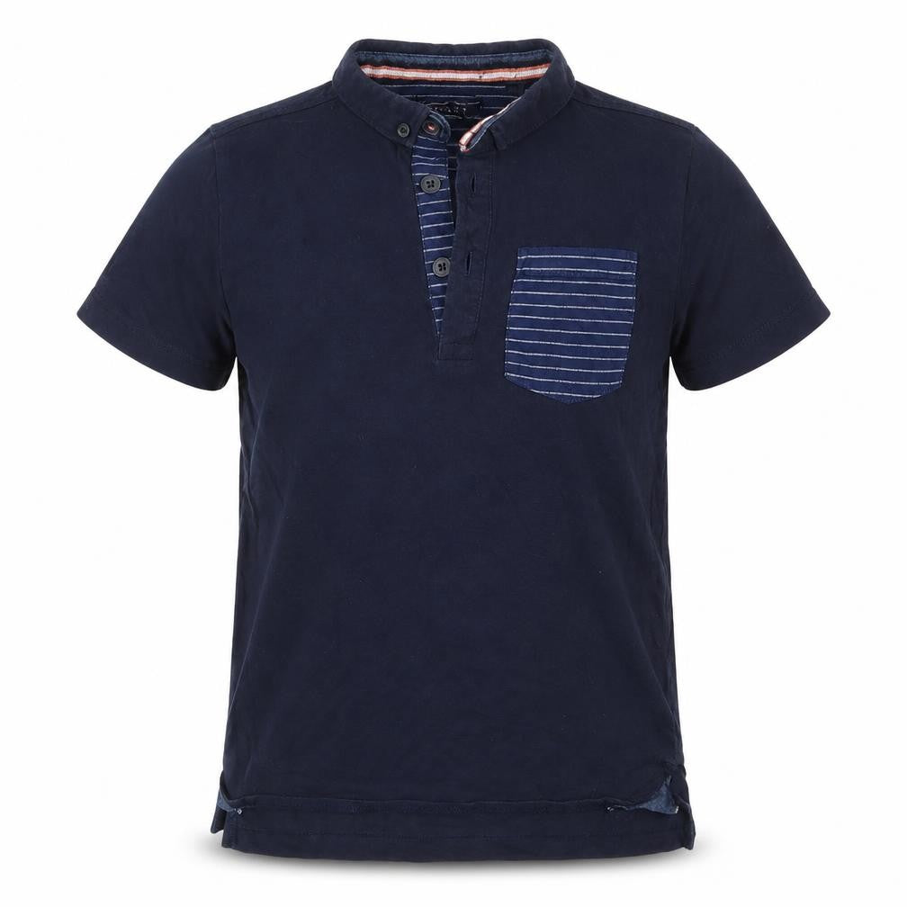 Next Boys Blue  Cotton Basic Polo Size 6 Years Collared Pullover