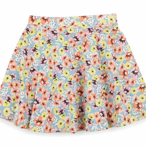 New Look Womens Blue  Cotton Flare Skirt Size 8