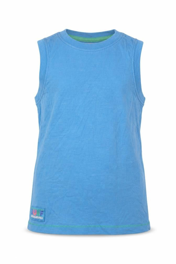 Next Girls Blue  Cotton Basic Tank Size 5 Years Crew Neck Pullover