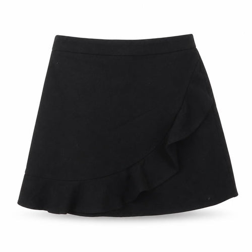 George Girls Black  Viscose A-Line Skirt Size 6 Years  Regular