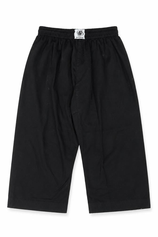 Front view of Bytomic boys’ black polyester sweatpants, size 9, months regular
