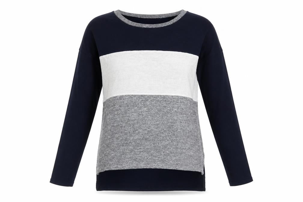 Oasis Womens Blue Round Neck  Polyester Pullover Jumper Size XS
