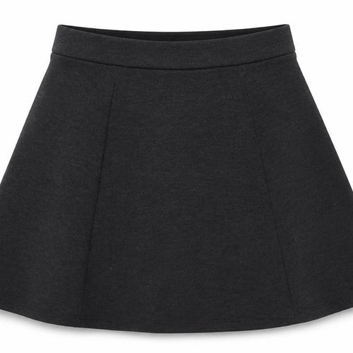 George Girls Grey  Polyester Skater Skirt Size 9-10 Years  Regular
