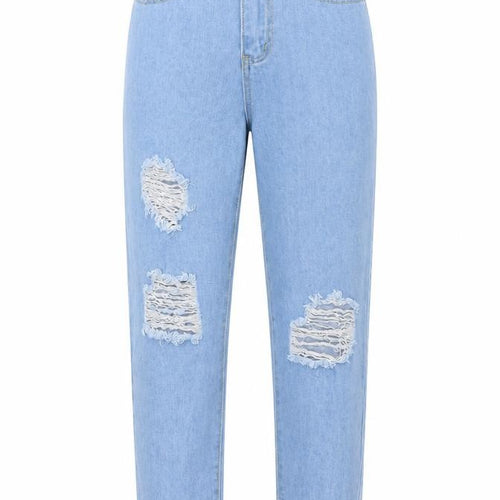Boohoo Womens Blue  Cotton Mom Jeans Size 6 L26 in Regular Button