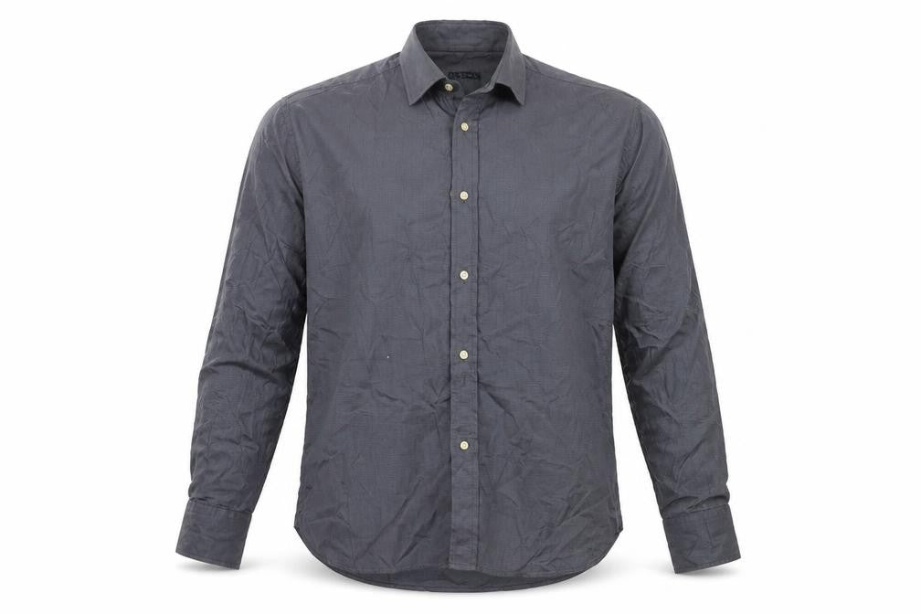 Blazer Mens Grey  Cotton  Button-Up Size 16 Collared