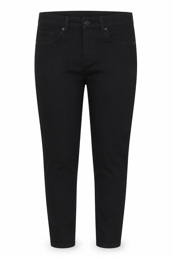 Preworn Womens Black  Cotton Jegging Jeans Size 29 in L25 in Regular Button