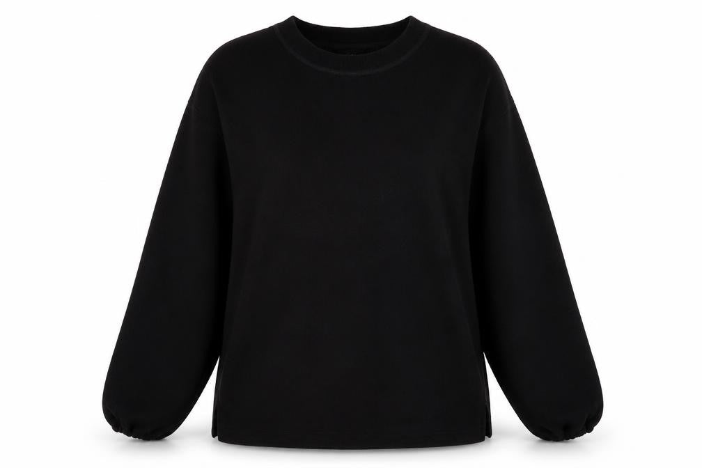 Paramour Womens Black  Polyester Pullover Sweatshirt Size M  Pullover